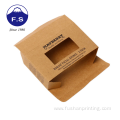 Eco Friendly Recycled Kraft Paper Box with Window